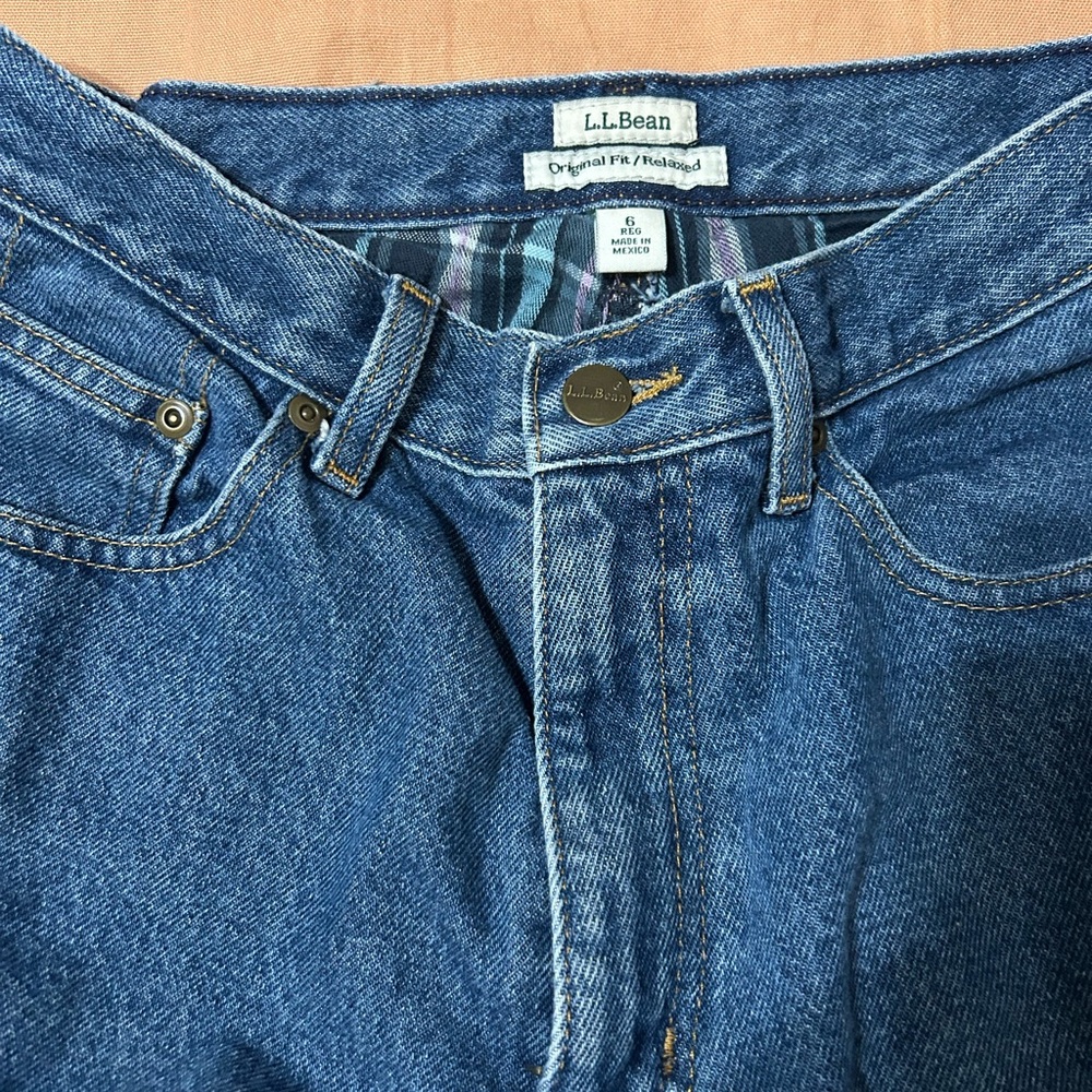 L.L. Bean Women's High Rise Blue Jeans